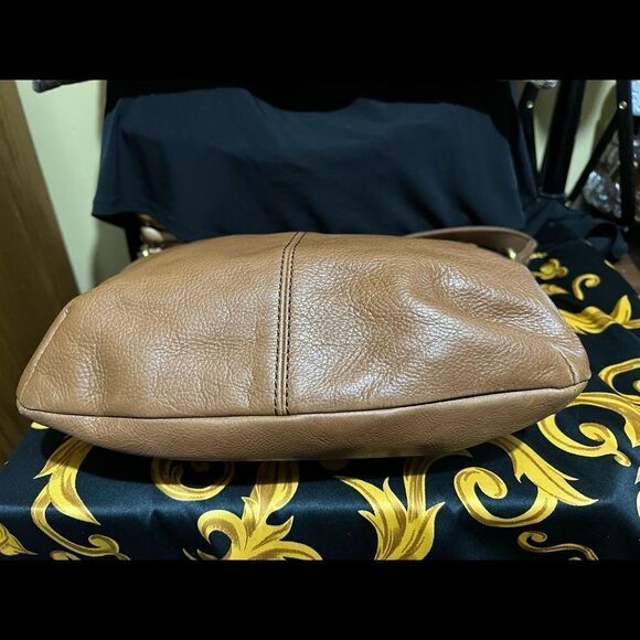 BRAND NEW FOSSIL OLIVE HOBO CHESTNUT LEATHER BAG - Picture 5 of 6